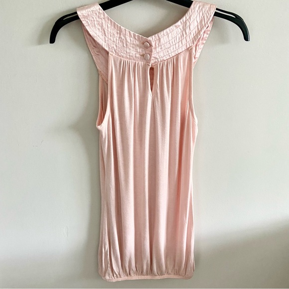 Charlotte Russe Light Pink Grecian Collar Blouse | Small - Picture 5 of 9